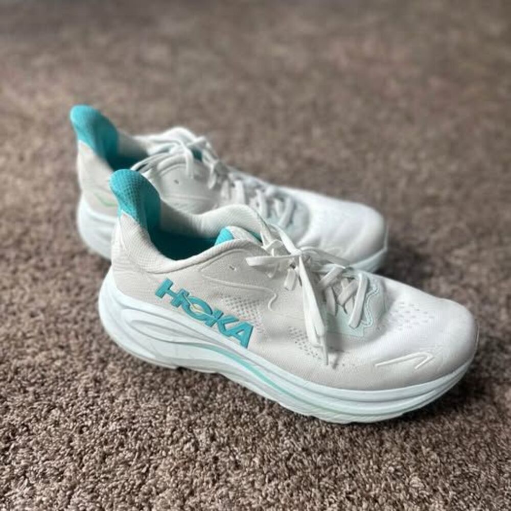 Hoka Clifton 10 running shoes blue